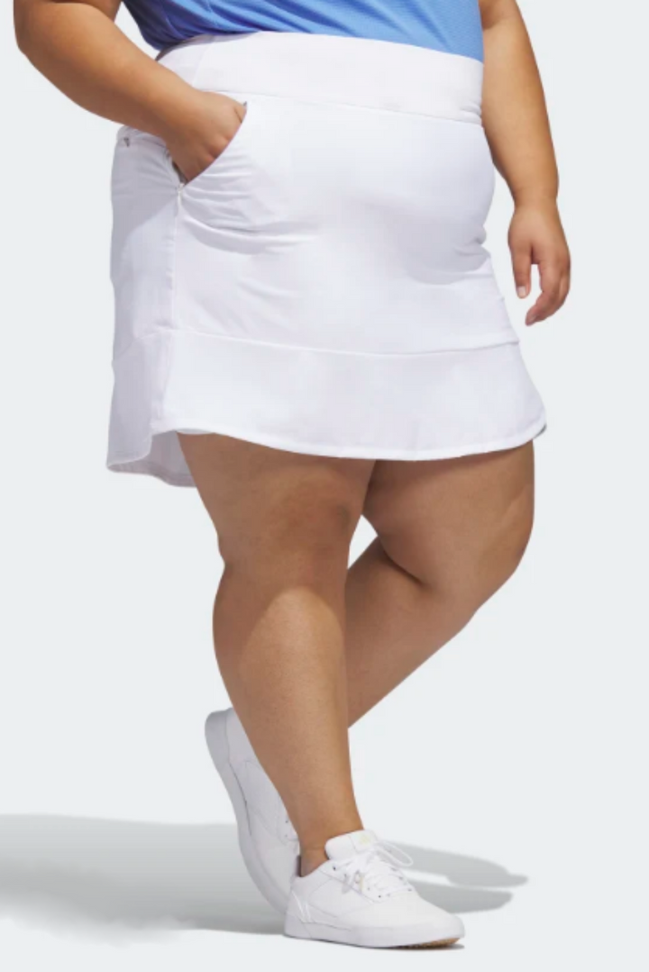 Jupe-Culotte Sport Frill White Taille Plus Pour Femme d'Adidas
